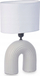 Lampë tavoline Giftdecor Bridge, qeramike, 41 cm, e bardhë