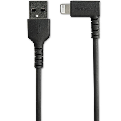 Kabllo StarTech USB A në Lightning, 2m, me kokë 90°, e zezë