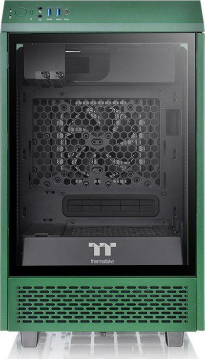 Kasë kompjuteri Thermaltake The Tower 100 Mini CA-1R3-00SCWN-00), me panel prej qelqi, e gjelbër