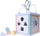 Kub druri edukativ ECOTOYS, sorter formash, labirint rruazash, ngjyra pastel