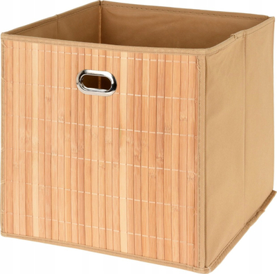 Кутија за организирање Storage Solutions Bamboo, 31x31 cm, природна боја