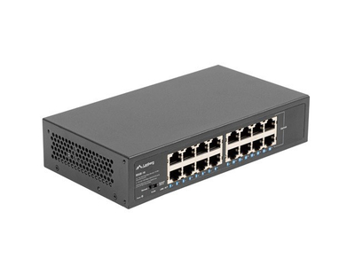 Switch rrjeti Lanberg RSGE-16, 16 porta Gigabit, i pamenaxhuar, gri