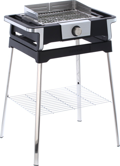 Grill elektrik Severin PG 8117 Boost S, 3000W, sipërfaqe 41 x 24 cm, i zi argjendtë