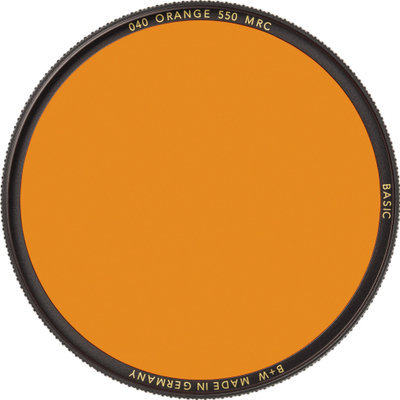 Filter fotografik B+W Basic 040M MRC Orange 550, 58mm, portokalli