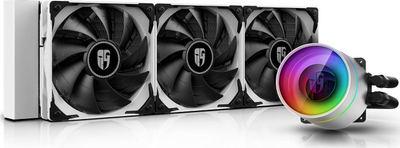 Ftohës me ujë Deepcool 360EX (DP-GS-H12W-CSL360EXWH), 360 mm, i bardhë 