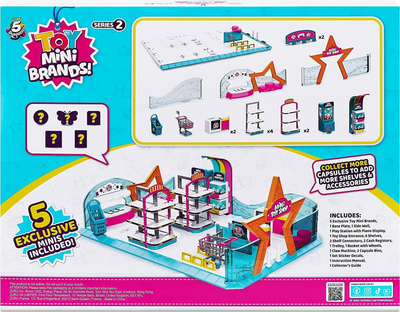 Set lodrash Zuru Mini Brands Toy Store, 5 figura, dyqan mini, shumëngjyrësh