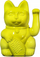 Figurë zbukuruese Donkey Products Waving Cat Freedom, 15cm, plastike, e verdhë