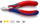Prerëse anësore taze Knipex 77 12 115, 0.6-1.6mm, 115mm, për bakër