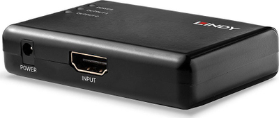 Ndarës HDMI Lindy 2 Port, 10.2 Gbps, 4K, i zi