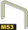 Капси за тапацир Модеко 53 M53, 8 мм, 1000 парчиња, галванизирани