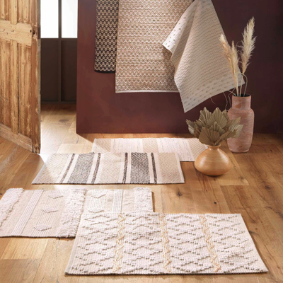 Tapet banjoje Douceur d'intérieur Boho, pambuk, 60x90 cm, bezhë