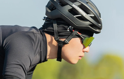 Kapelë çiklizmi Rockbros YPP037, verore nën helmetë, UPF50+, e zezë