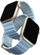 Ремче Uniq Revix Premium Edition за Apple Watch 41/40/38mm, превртливо магнетно, Arctic Blue Gold