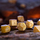 Set zare RPG Q-Workshop Dwarven Gold, poliedrale, ngjyrë ari