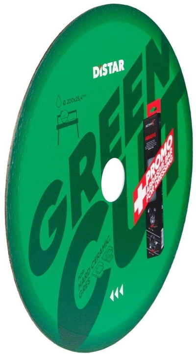 Disk diamanti Distar GreenCut 1A1R, 200mm, 25.4mm, i gjelbër