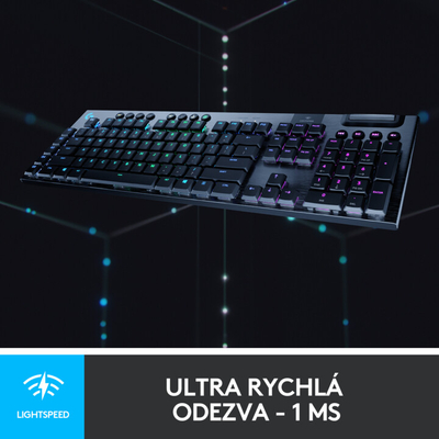 Tastierë Logitech G915 Lightspeed, GL Clicky, US, e zezë