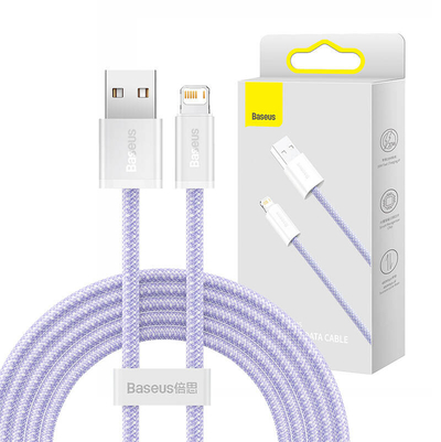 Kabllo USB Baseus Dynamic CALD040105, USB A në Lightning, 2 m, vjollcë