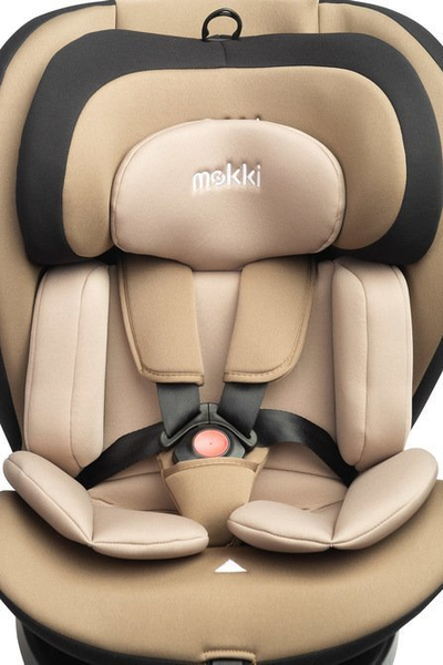 Авто седиште за деца Mokki I-Size, 40–150 cm, вртење 360°, беж