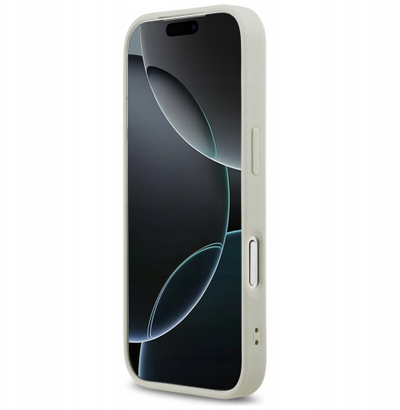 Kapak telefoni DKNY Checkered, për iPhone 17 Pro, me vija të printuara, bezhë