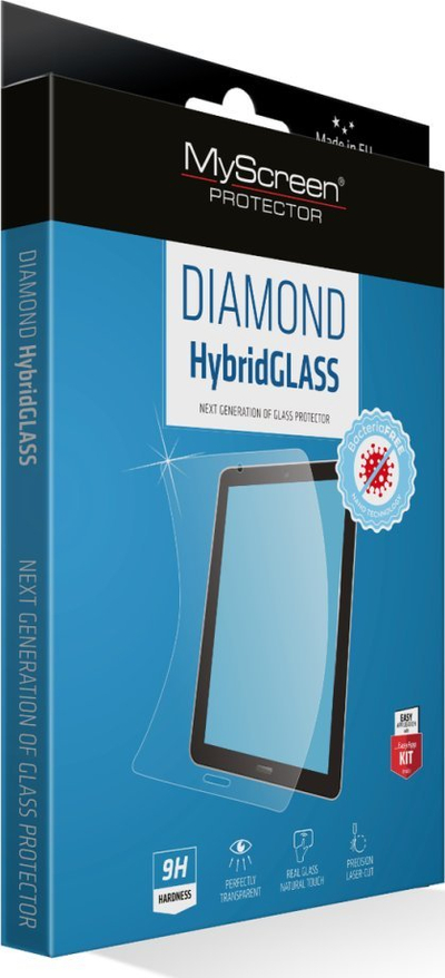Mbrojtës ekrani MyScreen HybridGlass Diamond, për iPad 10.2 2021, antibakterial, transparent