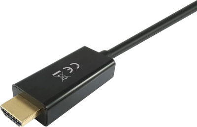 Kabllo DisplayPort në HDMI Lindy 119392, 5m, 4K 30Hz, e zezë