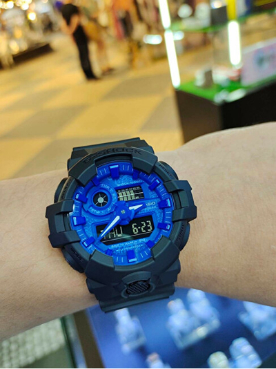 Orë për meshkuj Casio G-Shock Original Blue Paisley, kaltër e errët