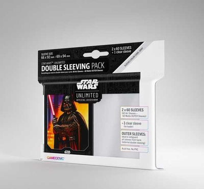 Mbrojtëse kartash Gamegenic Star Wars Unlimited Darth Vader, double sleeving, paketë aksesorësh, shumëngjyrëshe