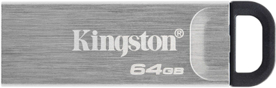 USB flash Kingston DataTraveler Kyson, 64GB, USB A, argjend