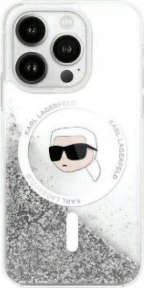 Mbulesë telefoni Karl Lagerfeld KLHMP16XLGKISGH, për iPhone 16 Pro Max 6.9", hardcase, transparente