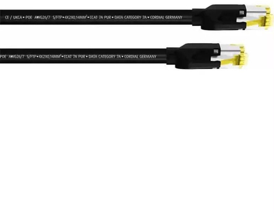 Kabllo rrjeti Cordial 15576 RJ45, CAT 7a, 1 m, i zi