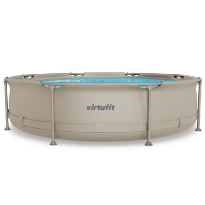Pishinë kopshti VirtuFit Round Pool, Ø305 cm, 76 cm, bezhë