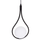 Llambadar tavani Droplet HM7503.11, metal, 23.5x12x147 cm, i zi me glob të bardhë