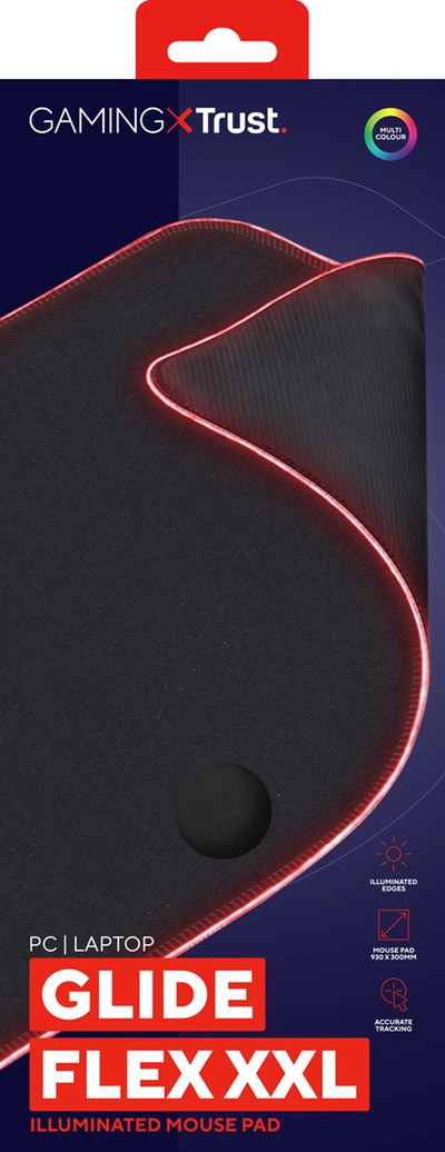 Mousepad Trust GXT 764 Glide Flex XXL, RGB, i zi