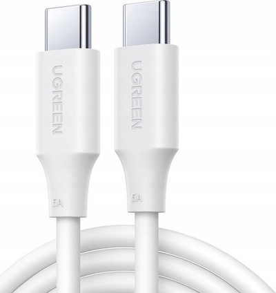Kabllo USB C në USB C Ugreen US562, 100W, 2m, e bardhë