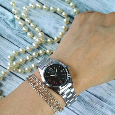Orë për femra Casio Collection LTP-1259D-1AEF, e argjendtë