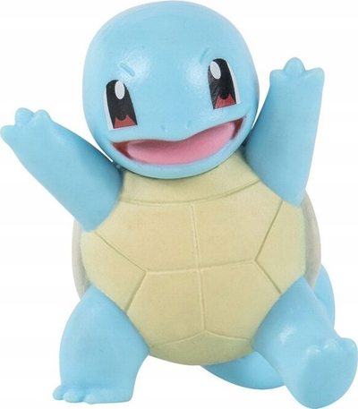 Set figura Pokémon Jazwares Battle, Boltund 3", Squirtle 2", Machop 2", shumëngjyrësh