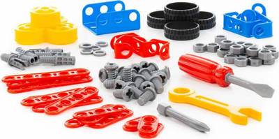 Set ndërtimi Polesie Inventor Vehicle, 97 pjesë, lodër për me bo gjëra me dorë, shumëngjyrësh