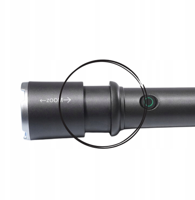 Dritë dore Tiross LED 5W 300LM, me karikim USB C, me zoom, e zezë