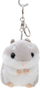 Varëse çelësash pelushi hamster, 10 cm, gri
