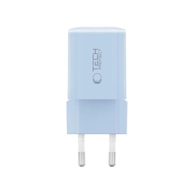Karikues rrjeti Tech-Protect NCM33W, 2 porta USB, 33W PD QC3.0, blu e çelët