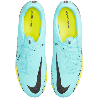 Këpucë futbolli Nike Phantom GT2 Academy FG MG DA4433 407, material që merr frymë, ngjyrë blu