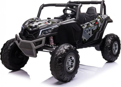 Makina elektrike për kalamaj LEAN Toys UTV MX Buggy, 2 ulse, deri 50 kg, kamuflazh