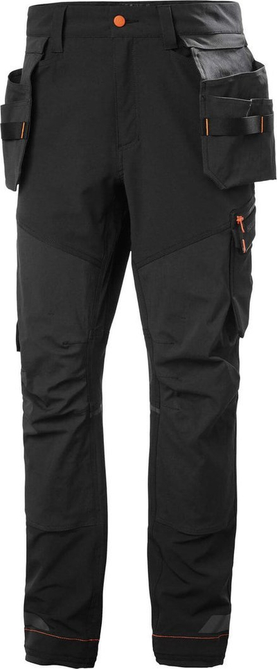 Pantallona pune Helly Hansen Kensington Construction, 4-way stretch, me xhepa t’varur, ngjyrë e zezë
