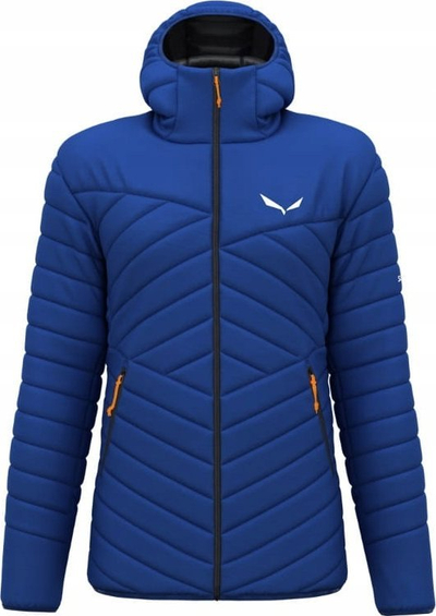Xhaketë me pupla Salewa Brenta RDS DWN për burra, me kapuç, masa M, blu elektrik