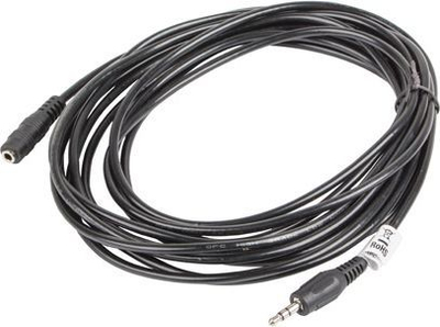 Kabllo Lanberg Jack 3.5mm - Jack 3.5mm (CA-MJFJ-10CC-0050-BK), 5m, e zezë 