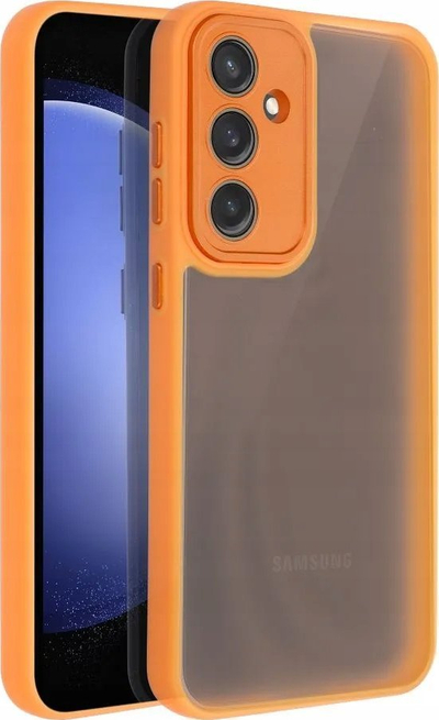 Futrollë VARIETE Case për iPhone 15, TPU, gjysmë e tejdukshme, portokalli apricot crush