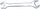 Çelës i hapur Forsage Open-End 17x19 mm, 190 mm, çelik Cr-V