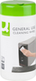 Peceta pastrimi Q-Connect General Use, pa alkool, 100 copë, të bardha
