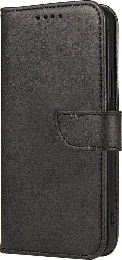 Këllëf telefoni Motorola Moto G100 Edge S, tip book case, lëkurë eco, i zi