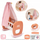 Djep lodër për kukulla Smoby Baby Nurse, me tendë, për kukulla deri 42 cm, rozë